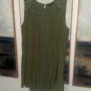Green Sleeveless Dress by ZAC & RACHEL Size 1X